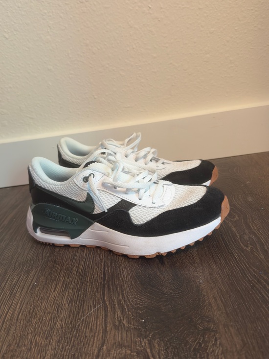 Nike Shoes - Nike Kids/Women White Black Green Air Max Sneakers